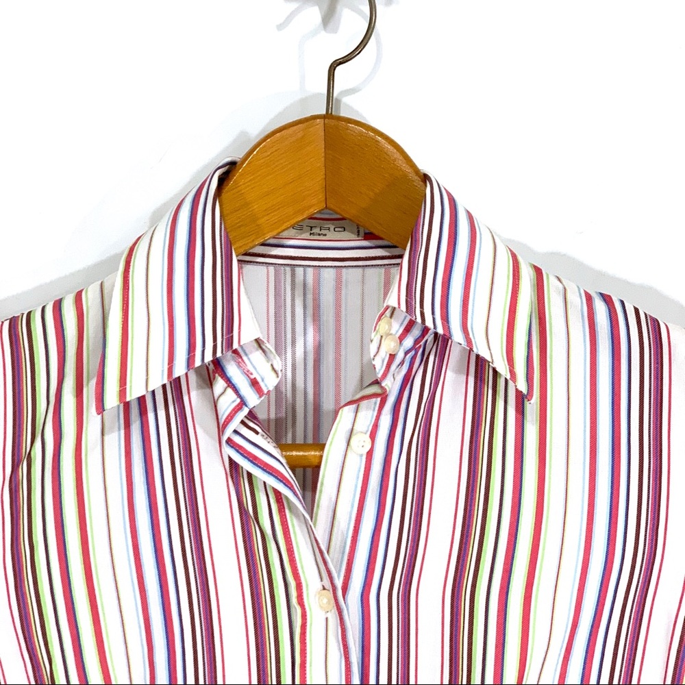 Etro Striped Button Down Top - Picture 2 of 6